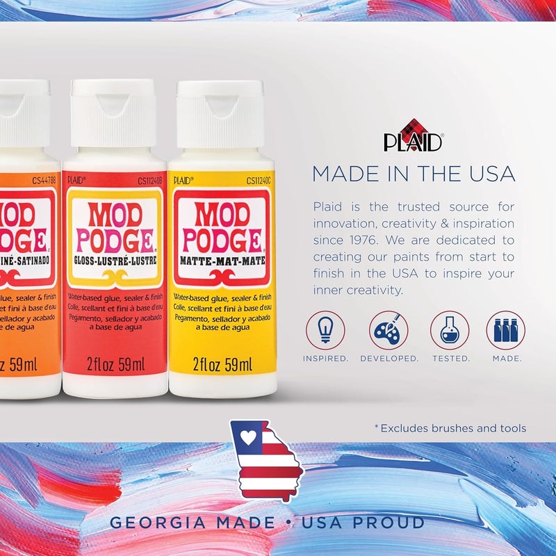 Mod Podge , Essential Decoupage Kit, Featuring 8 Formulas and 10 Tools, Perfect for DIY Arts and Crafts Projects - Image 5